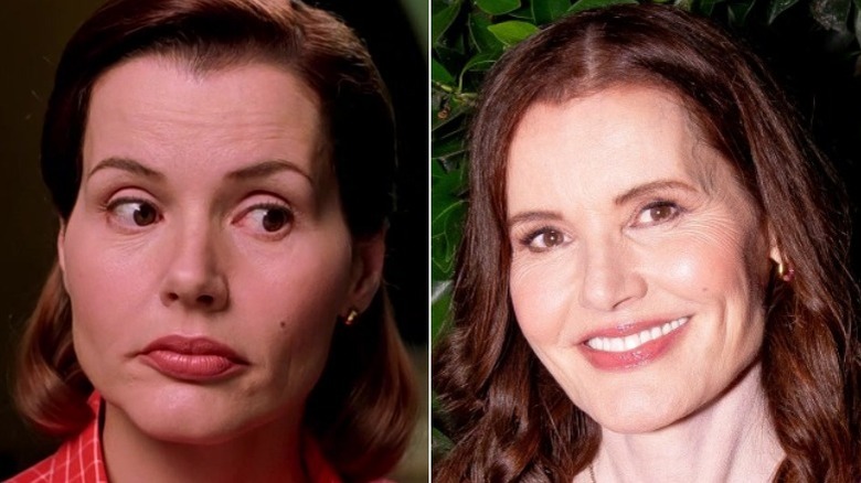 Geena Davis in 1999 and 2022