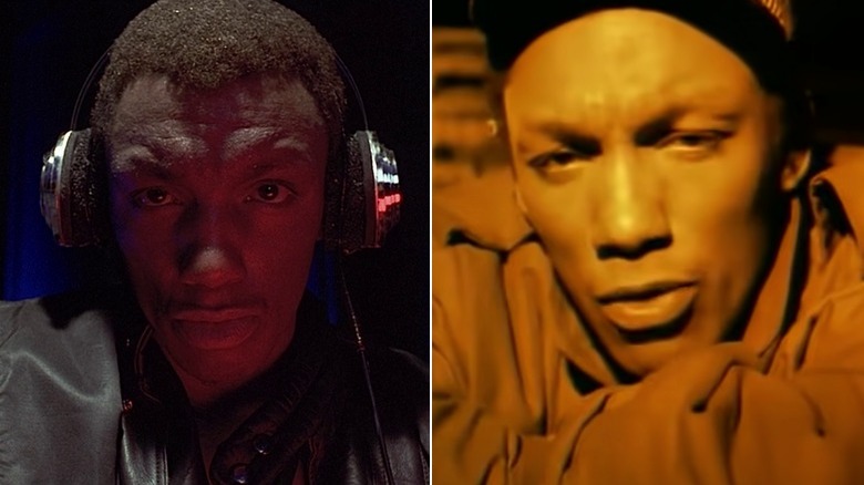 Tricky as Right Arm and rapping in the Aftermath music video