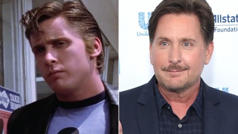 Two-Bit Matthews looking tough and Emilio Estevez smiling