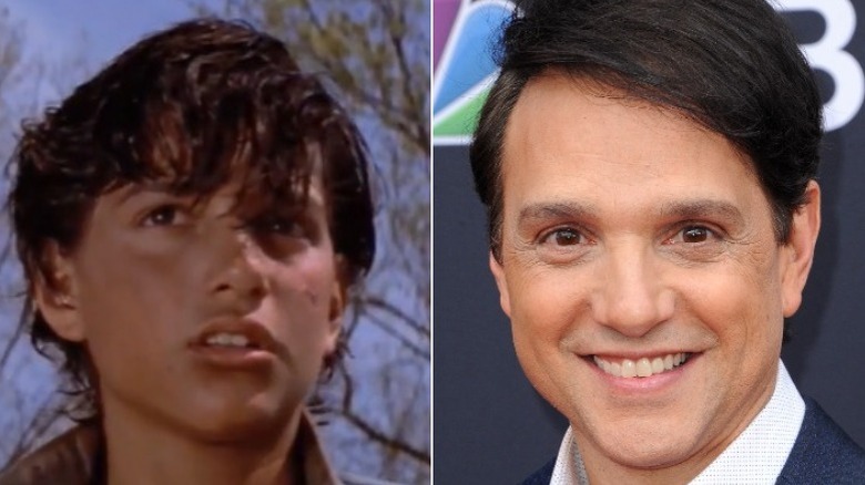 Johnny Cade listening and Ralph Macchio smiling