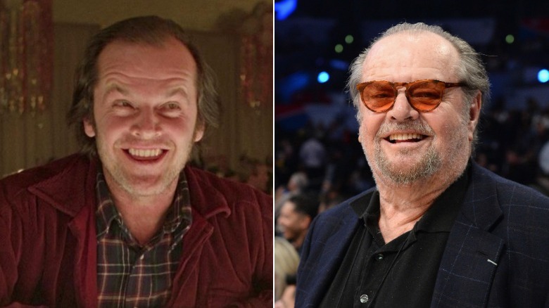 Jack Nicholson then and now