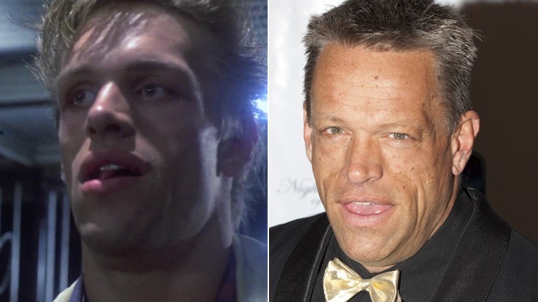 Punk licks lips; Brian Thompson licks lips