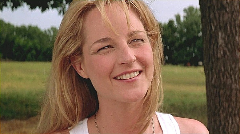 helen hunt smiling, hair wind swept