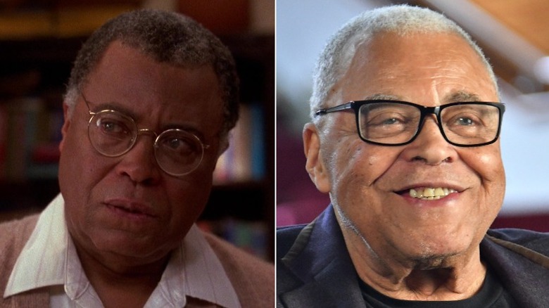 A young and old James Earl Jones