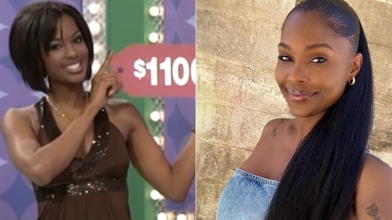 Lanisha Cole with price sign in 2000s and Lanisha in 2023