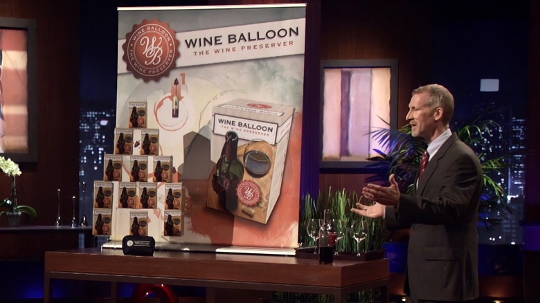 Eric Corti presenting Wine Balloon on Shark Tank