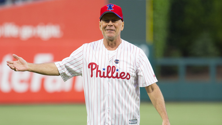 Bruce Willis Phillies uniform