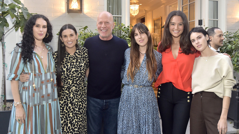 Bruce Willis with family