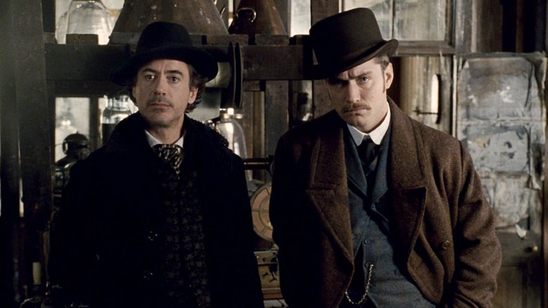 Robert Downey Jr. and Jude Law in Sherlock Holmes