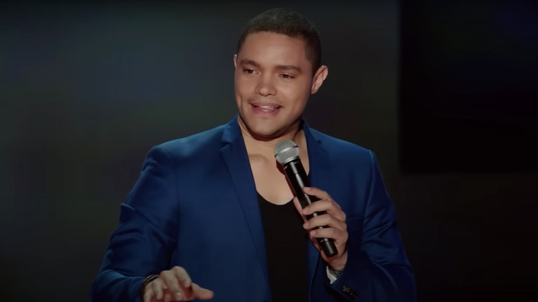 Trevor Noah dishing the comedy