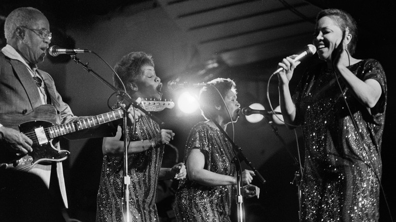 The Staple Singers performing