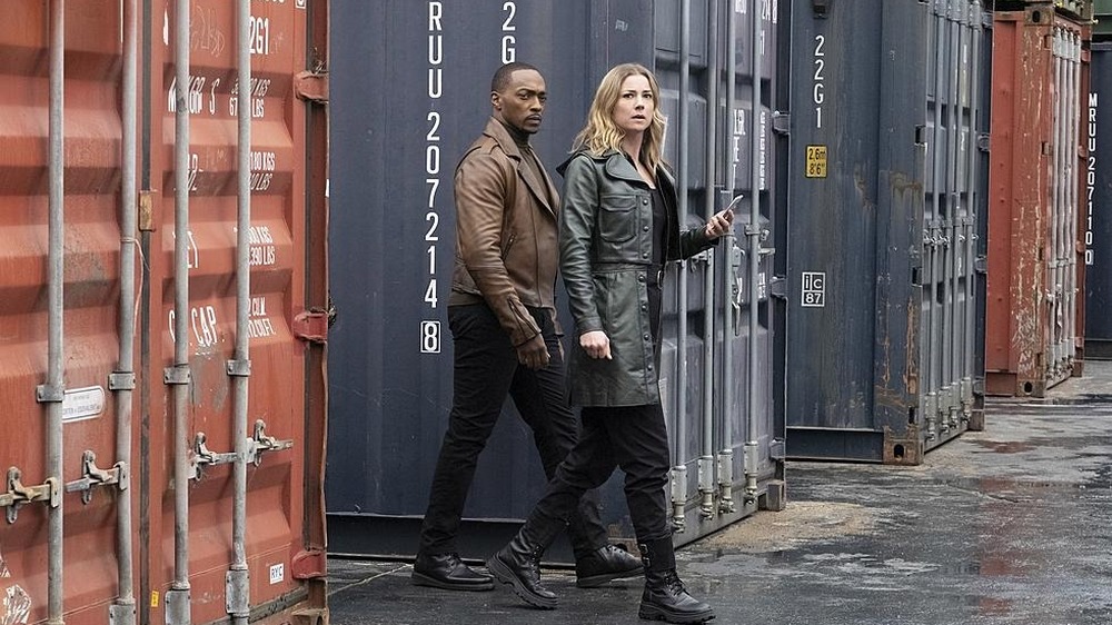 Sharon Carter and Sam Wilson walking 