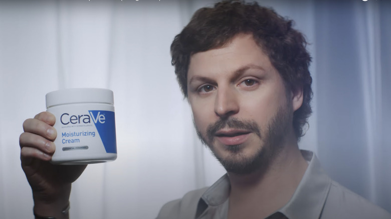 Michael Cera holding CeraVe