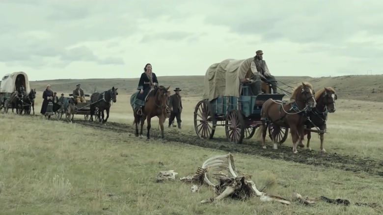 Wagon train in 1883