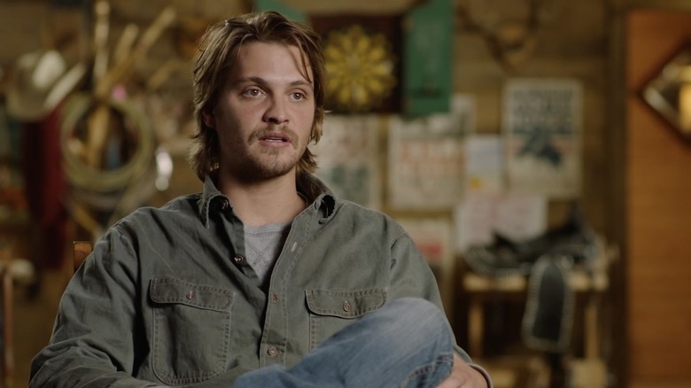 Luke Grimes talking about cowboy camp