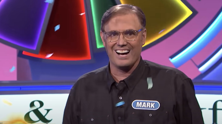 Mark Baer celebrates on Wheel of Fortune