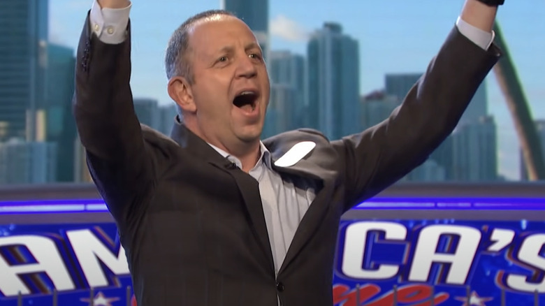 Scott Kolbrenner celebrates on Wheel of Fortune