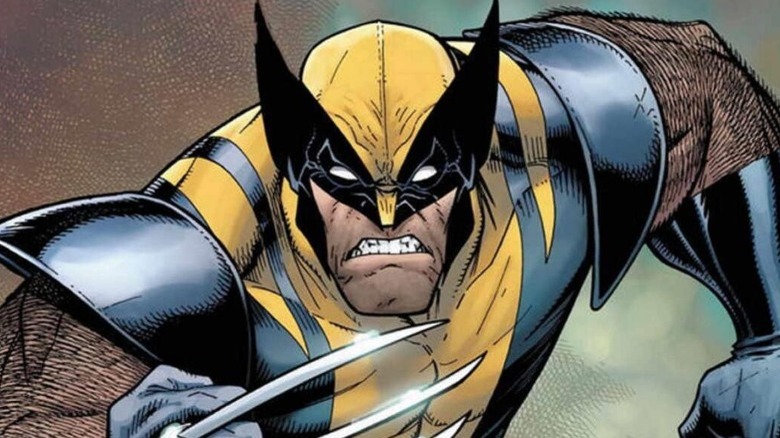 Wolverine yellow costume comic art