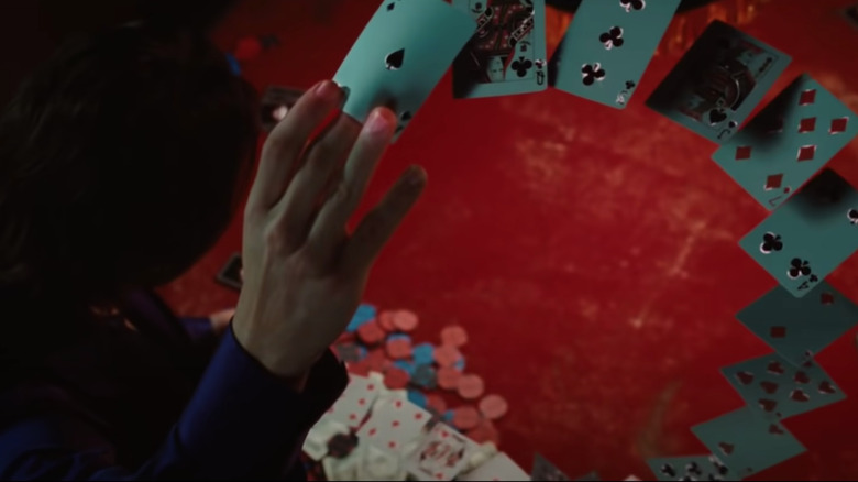 Gambit's charged cards in X-Men Origins: Wolverine