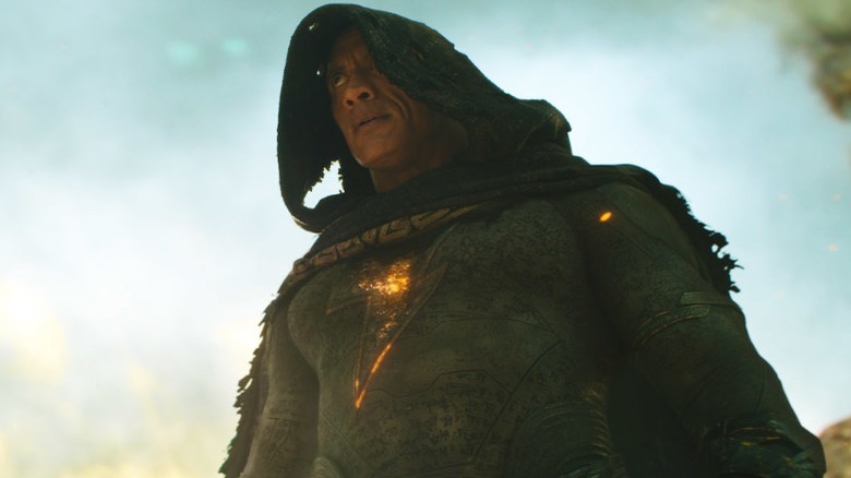 Black Adam in a tattered cloak