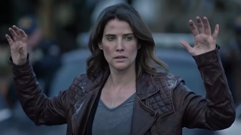 Cobie Smulders surrendering