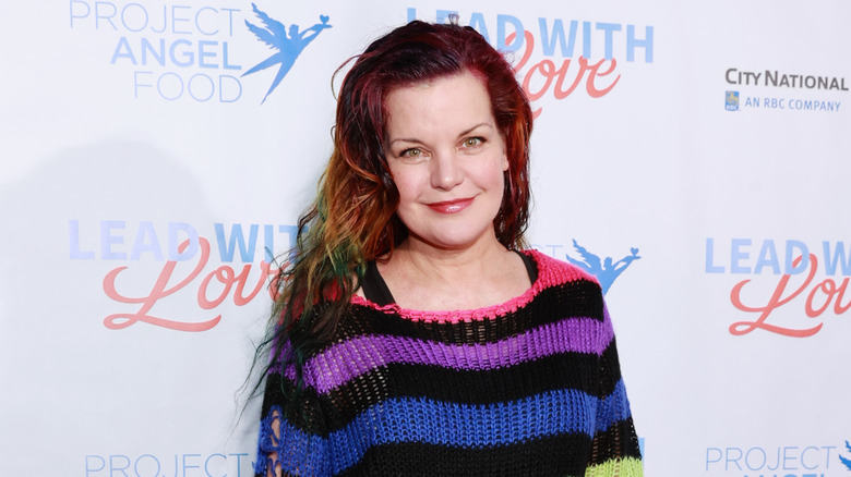 Pauley Perrette smiling at Lead With Love event