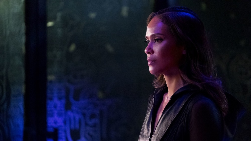 Mazikeen stands in darkness