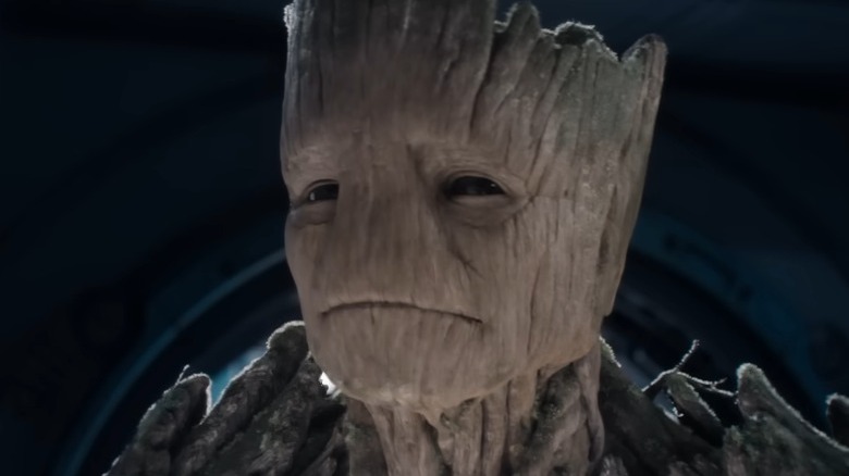 Groot standing in ship