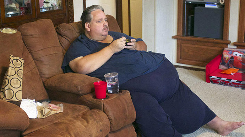 Chuck Turner sitting on My 600-lb Life