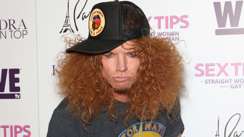 Carrot Top at movie premiere