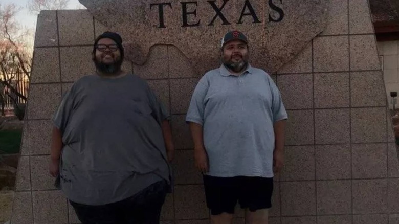 Dominic Hernandez with his brother