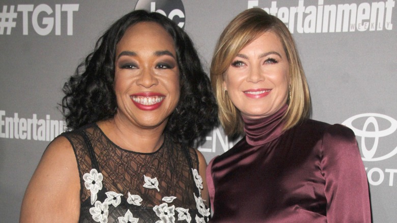 Actress Ellen Pompeo and Grey's Anatomy creator Shonda Rhimes