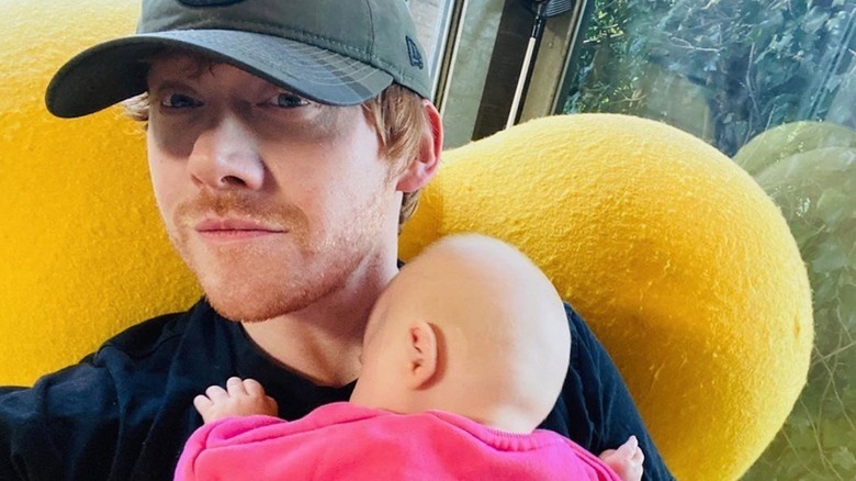 Rupert Grint with daughter Wednesday