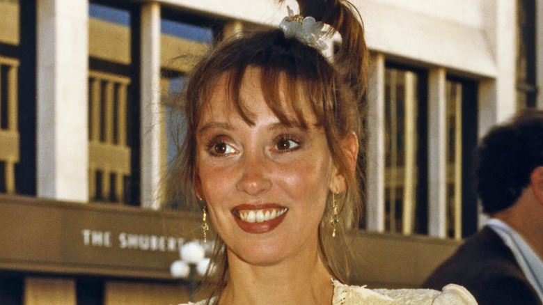 Shelley Duvall smiling press event 90s