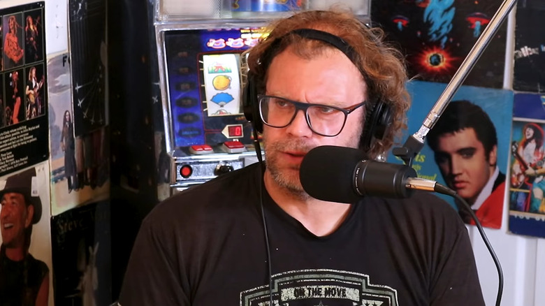 Michael Teutul microphone headphones