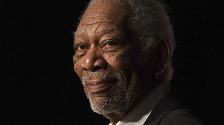 Morgan Freeman smiles