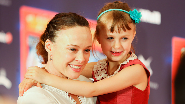 Tami Stronach and daughter at event