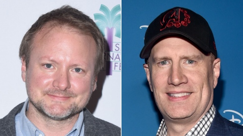 Rian Johnson and Kevin Feige