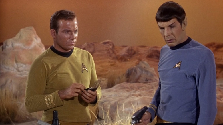 Kirk and Spock in the desert