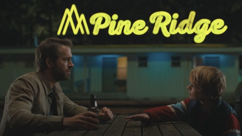 Ryan Reynolds and Walker Scobell at diner