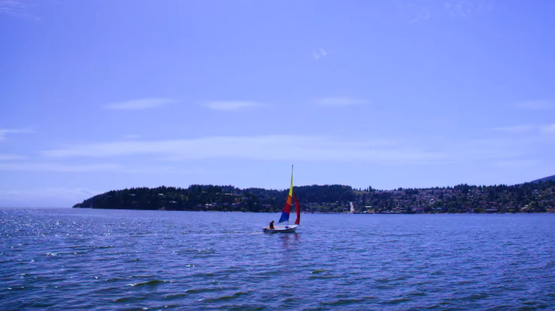 Sailboat on Sunshine Coast