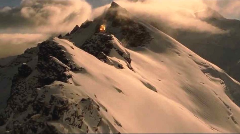 The mountains of New Zealand in Lord of the Rings