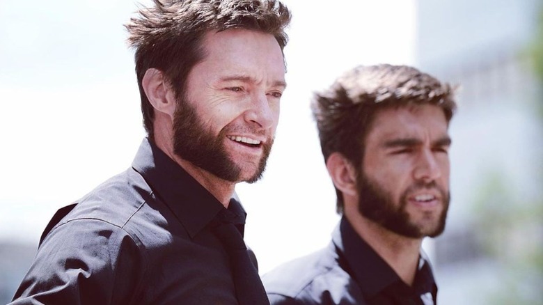 Daniel Stevens and Hugh Jackman