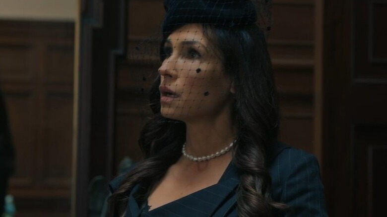 Katherine at a funeral