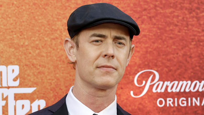 Colin Hanks wearing a hat