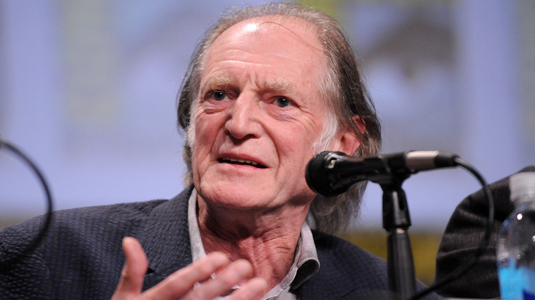 David Bradley looking at someone