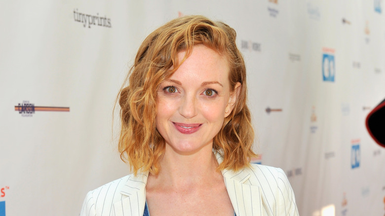 Jayma Mays smiling