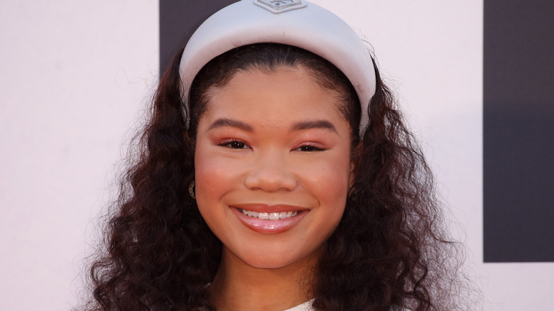 Storm Reid smiling