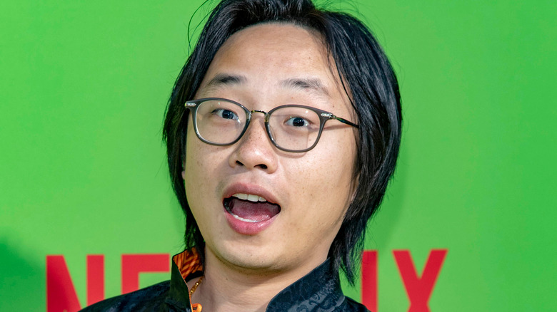 Jimmy O. Yang smiling open-mouthed