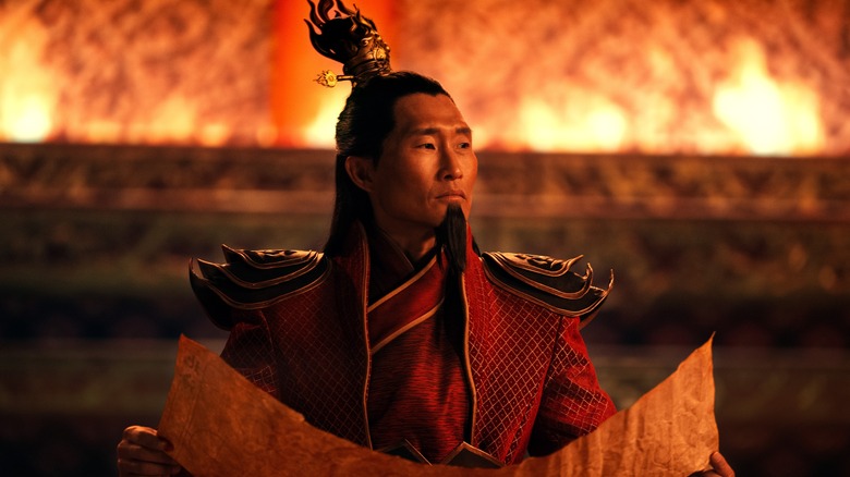 Fire Lord Ozai holding scroll